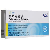 ,瑞扬 非布司他片  40毫克*10片,40mg*10片,用于痛风患者高尿酸血症的长期治疗