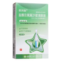 ,丰原 盐酸左氧氟沙星滴眼液,0.4ml:1.2mg*10支,用于治疗敏感菌引起的细菌性结膜炎、细菌性角膜炎。